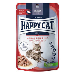 Produktbild von Happy Cat Culinary Meat in Sauce Voralpen Rind - 20 x 85 g