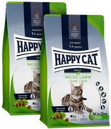 Produktbild von HAPPY CAT Culinary Trockenfutter Katze Adult Weide-Lamm - 2 x 10 kg