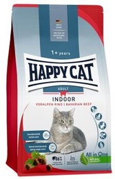 Produktbild von Happy Cat Indoor Voralpen-Rind Katzen-Trockenfutter - 4 x 1,3 kg