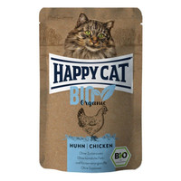 Produktbild von Happy Cat Katzen Nassfutter Bio Huhn - 12 x 85 g