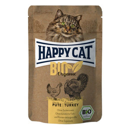 Produktbild von Happy Cat Katzen Nassfutter Bio Huhn & Pute - 12 x 85 g