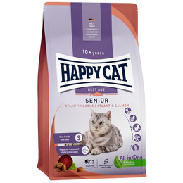 Produktbild von Happy Cat Katzen Trockenfutter Senior Atlantik Lachs - 6 x 300 g