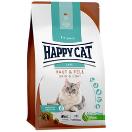 Produktbild von Happy Cat Katzen Trockenfutter Sensitive Haut & Fell - 6 x 300 g