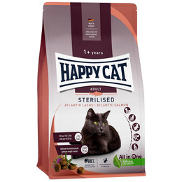 Produktbild von Happy Cat Katzen Trockenfutter Sterilised Atlantik Lachs - 6 x 300 g