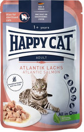 Produktbild von Happy Cat Meat in Sauce Atlantik Lachs 12x85g