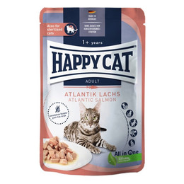 Produktbild von Happy Cat Meat in Sauce Atlantik Lachs Katzen Nassfutter - 20 x 85 g