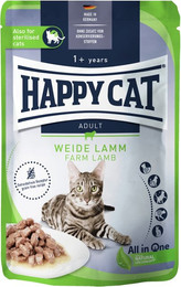 Produktbild von HAPPY CAT Meat in Sauce Culinary 85 Gramm Katzennassfutter Sparpaket 40 x 85 Gramm Weide-Lamm
