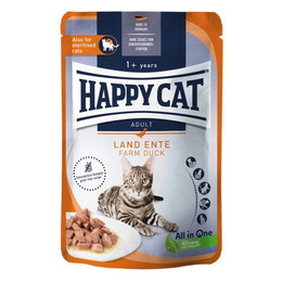 Produktbild von Happy Cat Meat in Sauce Land-Ente Katzen Nassfutter - 20 x 85 g