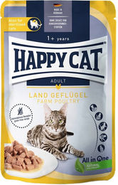 Produktbild von Happy Cat Meat in Sauce Land Geflügel 12x85g
