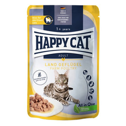 Produktbild von Happy Cat Meat in Sauce Land-Geflügel Katzen Nassfutter - 20 x 85 g