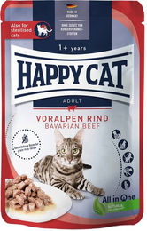 Produktbild von Happy Cat Meat in Sauce Voralpen Rind 12x85g