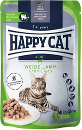 Produktbild von Happy Cat Meat in Sauce Weide Lamm 12x85g