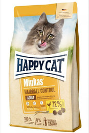 Produktbild von HAPPY CAT Minkas Hairball Control Geflügel Katzentrockenfutter Sparpaket 2 x 4 Kilogramm