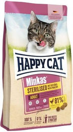 Produktbild von HAPPY CAT Minkas Trockenfutter Katze, Adult, Sterilised, Geflügel 4 kg