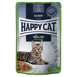 Produktbild von Happy Cat Pouch Meat in Sauce Weide-Lamm - 12 x 85 g