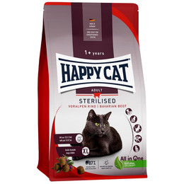 Produktbild von Happy Cat Sterilised Adult Voralpen Rind Trockenfutter - 6 x 300 g