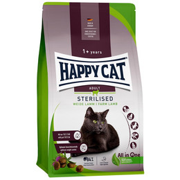 Produktbild von Happy Cat Sterilised Adult Weide Lamm Katzen-Trockenfutter - 6 x 300 g