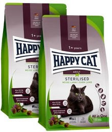 HAPPY CAT Sterilised Trockenfutter Katze Adult Weide-Lamm - 2 x 10 kg – Bild 1 von 3