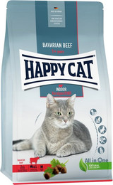 Produktbild von HAPPY CAT Supreme Indoor Adult Voralpen-Rind Katzentrockenfutter Sparpaket 2 x 4 Kilogramm