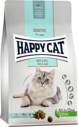 Produktbild von HAPPY CAT Supreme Sensitive Haut & Fell Katzentrockenfutter Sparpaket 2 x 4 Kilogramm