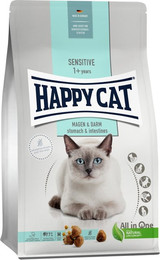 Produktbild von HAPPY CAT Supreme Sensitive Magen & Darm Katzentrockenfutter Sparpaket 2 x 4 Kilogramm
