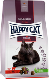 Produktbild von HAPPY CAT Supreme Sterilised Adult Voralpen-Rind Katzentrockenfutter Sparpaket 2 x 4 Kilogramm