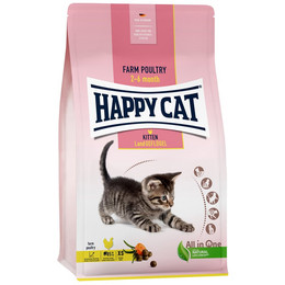 Produktbild von Happy Cat Young Kitten Land Geflügel Katzen-Trockenfutter - 6 x 300 g