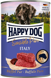 Produktbild von HAPPY DOG 400 Gramm Hundenassfutter Sparpaket 24 x 400 Gramm Büffel Pur