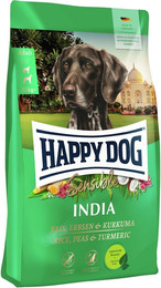 Produktbild von HAPPY DOG India Reis / Erbsen / Kurkuma Hundetrockenfutter Sparpaket 2 x 10 Kilogramm