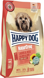 Produktbild von HAPPY DOG NaturCroq Mini Lachs mit Reis Hundetrockenfutter Sparpaket 2 x 4 Kilogramm