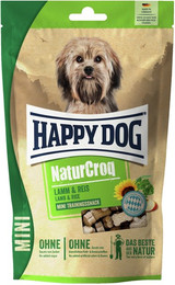 Produktbild von HAPPY DOG NaturCroq Mini Snack 100 Gramm Hundesnack 10 x 100 Gramm Lamm mit Reis
