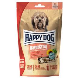 Produktbild von Happy Dog NaturCroq Mini Snack Lachs & Reis - 10 x 100 g