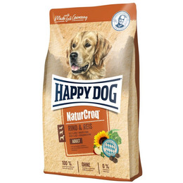 Produktbild von Happy Dog NaturCroq Rind & Reis Trockenfutter - 4 x 1 kg