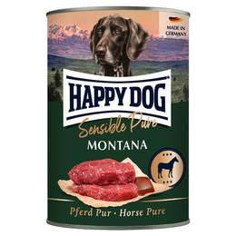 Produktbild von Happy Dog Sens Montana Pferd pur - 6 x 400 g