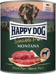 Produktbild von Happy Dog Sens Montana Pferd pur - 800g 5+1 Gratis
