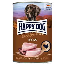 Produktbild von Happy Dog Sens Texas Truthahn pur - 6 x 400 g