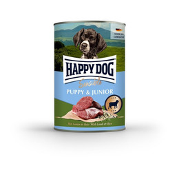 Produktbild von Happy Dog Sensible Puppy & Junior Nassfutter Huhn, Lachs & Kartoffel - 6 x 400 g