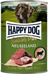 Produktbild von HAPPY DOG Sensible Pure 400g Hundenassfutter Sparpaket 12 x 400 Gramm Neuseeland Lamm Pur
