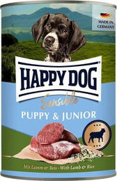 Produktbild von HAPPY DOG Sensible Pure Lamm mit Reis Hundenassfutter - 12 x 400 g