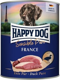 Produktbild von HAPPY DOG Sensible Pure Nassfutter Hund Adult Ente - 6 x 800 g