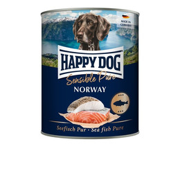 Produktbild von Happy Dog Sensible Pure Norway Nassfutter mit Seefisch - 6 x 200 g
