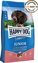 Produktbild von HAPPY DOG Sensitive Junior Lachs & Kartoffel Hundetrockenfutter Sparpaket 2 x 10 Kilogramm