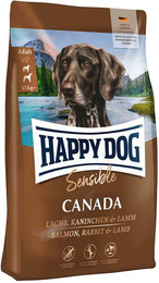 Produktbild von Happy Dog Supreme Sensible Canada Trockenfutter für ausgewachsene Hunde - 4 x 1 kg