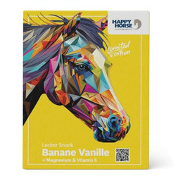 Produktbild von Happy Horse Lecker Snack Banane Vanille mit Magnesium und Vitamin E - 800 g