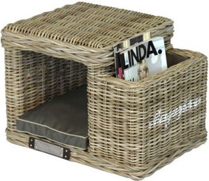 Produktbild von Happy House Rattanhocker mit Zeitschriftenständer
