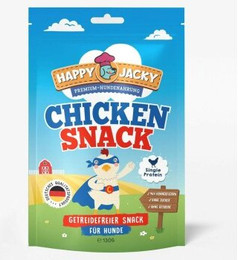 Produktbild von HAPPY JACKY Mono Hundesnack 6x130g Huhn pur