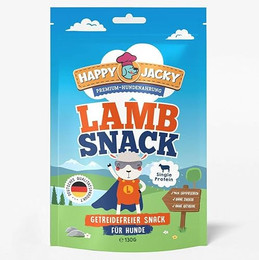 Produktbild von HAPPY JACKY Monoprotein Snack für ernährungssensible Hunde - 6 x 125 g