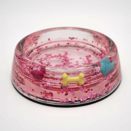Produktbild von HAPPY JACKY Napf Hund aus Acryl Größe S rosa