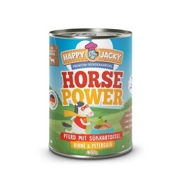 Produktbild von Happy Jacky Nassfutter Horse Power Pferd - 6 x 410 g