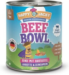 Produktbild von HAPPY JACKY Nassfutter Rind mit Kartoffel, Karotte & Leinsamen